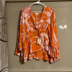 Orange blouse